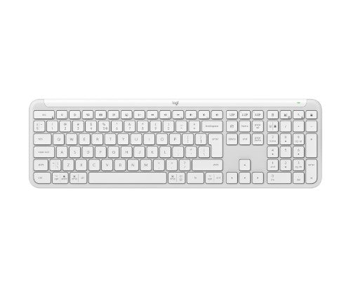 Logitech 920-012466 keyboard Office RF Wireless + Bluetooth QWERTY US International White