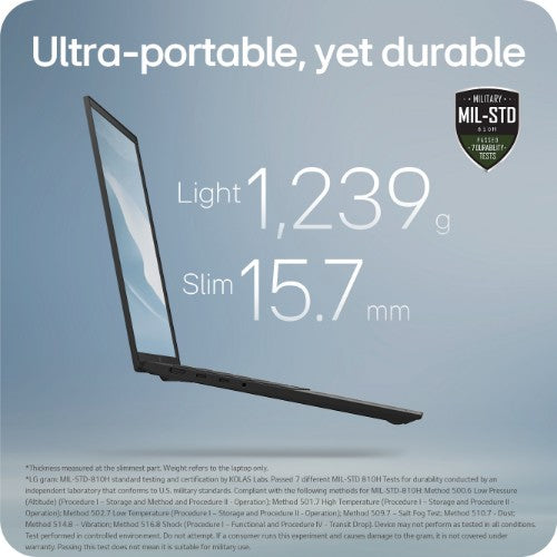 LG Gram 16Z90TL-G 16" Hybrid AI Copilot+ Laptop - Intel® Core™ Ultra 7 256V, 512GB SSD, 16 GB RAM - Black - [2025]