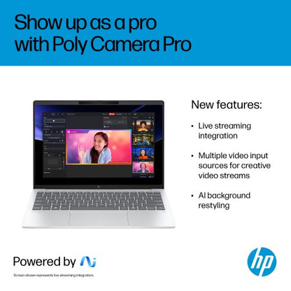 HP OmniBook 7 Aero 13-bg1001na Copilot+ PC AMD Ryzen AI 7 350 Laptop 33.8 cm (13.3") WQXGA 16 GB LPDDR5x-SDRAM 1 TB SSD Wi-Fi 6 (802.11ax) Windows 11 Home Silver