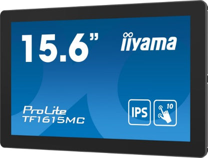 iiyama ProLite TF1615MC-B1 computer monitor 39.6 cm (15.6") 1920 x 1080 pixels Full HD Touchscreen Black