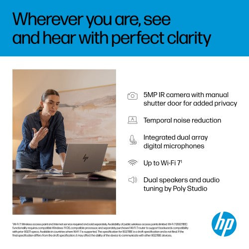 HP OmniBook X Flip Next Gen AI 16-as0011na Copilot+ PC Intel Core Ultra 7 256V Hybrid (2-in-1) 40.6 cm (16") Touchscreen 2K 16 GB LPDDR5x-SDRAM 1 TB SSD Wi-Fi 7 (802.11be) Windows 11 Home Silver