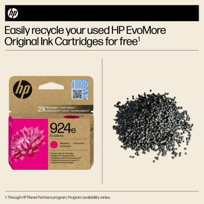 HP 4K0U8NE/924E Ink cartridge magenta EvoMore, 800 pages ISO/IEC 19752 for HP OJ Pro 8120/e