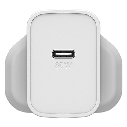 OtterBox UK Wall Charger 30W GaN - 1X USB-C 30W USB-PD, Cloud Dust White