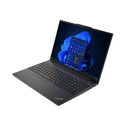 Lenovo ThinkPad E16 Gen 2 (Intel) Intel Core Ultra 5 125U Laptop 40.6 cm (16") WUXGA 16 GB DDR5-SDRAM 512 GB SSD Wi-Fi 6E (802.11ax) Windows 11 Pro UK English Black