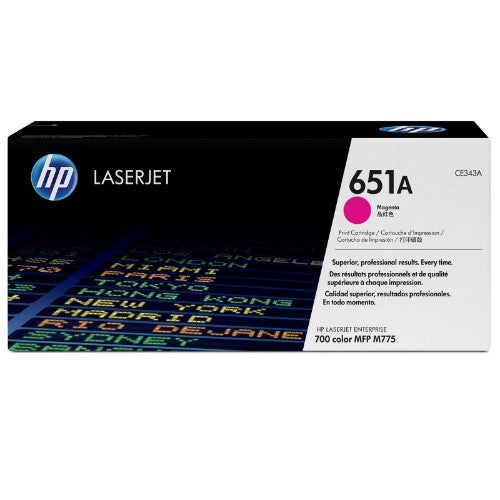 HP CE343A/651A Toner cartridge magenta, 16K pages ISO/IEC 19798 for HP LaserJet 700 M775
