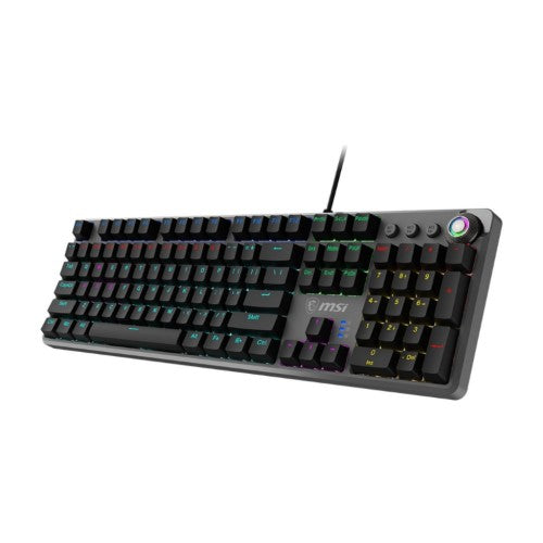 MSI FORGE GK310 RED UK keyboard Gaming USB QWERTY UK International Black