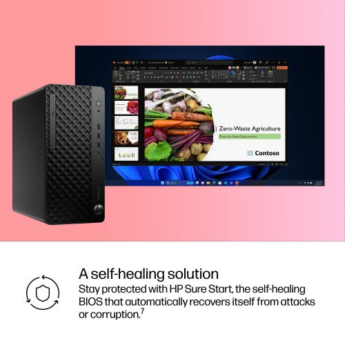HP ProDesk 4 Tower G1i Wolf Pro Security Edition Intel Core Ultra 7 265 32 GB DDR5-SDRAM 1 TB SSD NVIDIA RTX A400 Windows 11 Pro PC AI PC Black