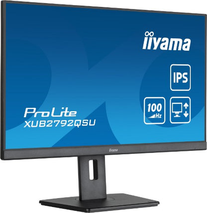 iiyama ProLite XUB2792QSU-B6 computer monitor 68.6 cm (27") 2560 x 1440 pixels Quad HD LED Black