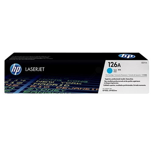 HP CE311A/126A Toner cyan, 1K pages ISO/IEC 19798 for HP LJ Pro CP 1025
