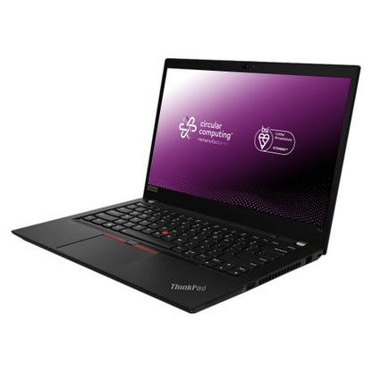 Circular Computing Lenovo ThinkPad T14 Intel® Core™ i5 i5-10210U Laptop 35.6 cm (14") Full HD 16 GB DDR4-SDRAM 256 GB SSD Wi-Fi 6 (802.11ax) Windows 11 Pro UK English Black