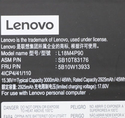 Lenovo 5B10W13933 laptop spare part Battery