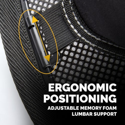 Fellowes Back Support for Office Chair - Professional Series Mesh Office Chair Back Support - Easy To Attach - H19.53 x W30.32 x D36.99cm