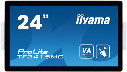 iiyama ProLite TF2415MC-B2 computer monitor 60.5 cm (23.8") 1920 x 1080 pixels Full HD LED Touchscreen Multi-user Black