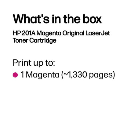 HP CF403A/201A Toner cartridge magenta, 1.33K pages ISO/IEC 19752 for HP Pro M 252