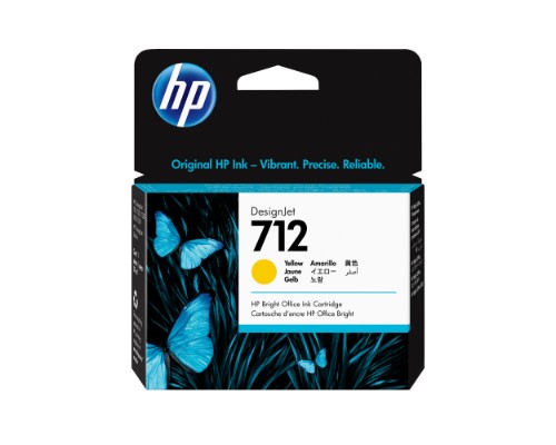 HP 3ED69A/712 Ink cartridge yellow 29ml for HP DesignJet T 200