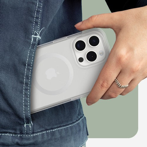 OtterBox Symmetry Series Clear for MagSafe for iPhone 15 Pro Max, Clear