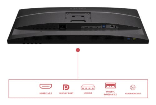 AOC E4 U27E4CV computer monitor 68.6 cm (27") 3840 x 2160 pixels 4K Ultra HD LED Black