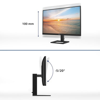 Philips 1000 series 27E1N1900AE/00 computer monitor 68.6 cm (27") 3840 x 2160 pixels 4K Ultra HD LCD Black