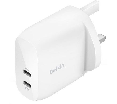 Belkin WCB010MYWH mobile device charger Universal White AC Fast charging Indoor