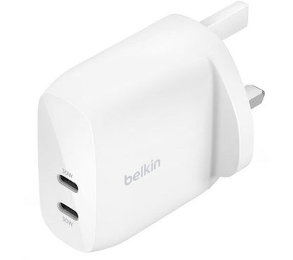 Belkin WCB010MYWH mobile device charger Universal White AC Fast charging Indoor