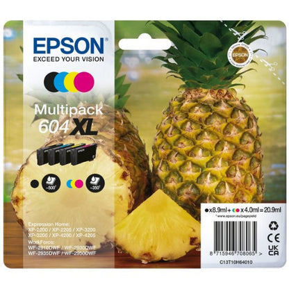 Epson C13T10H64010/604XL Ink cartridge multi pack Bk,C,M,Y high-capacity 500pg + 3x350pg Pack=4 for Epson XP-2200
