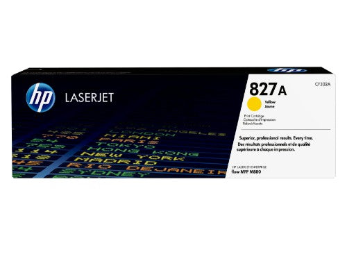 HP CF302A/827A Toner yellow, 32K pages ISO/IEC 19798 for HP Color LaserJet M 880