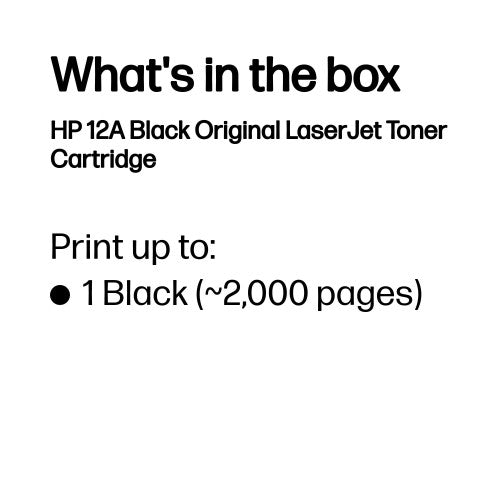 HP Q2612A/12A Toner cartridge black, 2K pages ISO/IEC 19752 for Canon LBP-3000