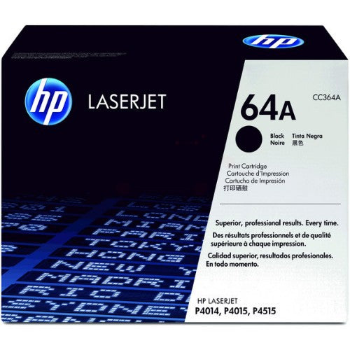 HP CC364A/64A Toner cartridge black, 10K pages ISO/IEC 19752 for HP LaserJet P 4014/4015