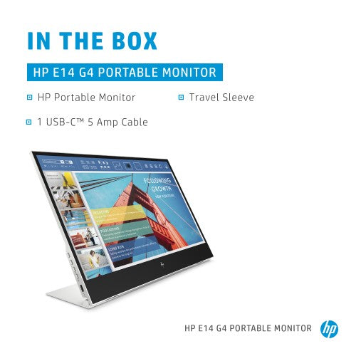 HP E-Series E14 G4 Portable Monitor