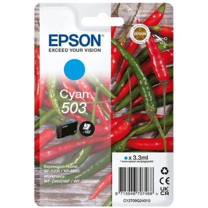 Epson C13T09Q24010/503 Ink cartridge cyan, 165 pages 3,3ml for Epson XP-5200