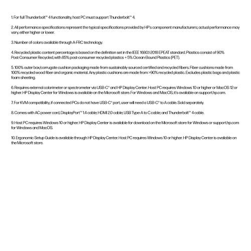 HP Series 7 Pro 27 inch 4K Conferencing Monitor - 727pm PVC Free