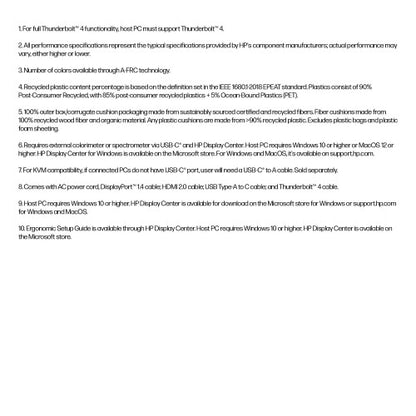 HP Series 7 Pro 27 inch 4K Conferencing Monitor - 727pm PVC Free