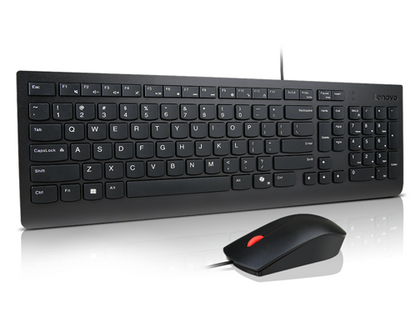 Lenovo KB MICE_BO Essencial WR KBMS GB A1 keyboard Mouse included Universal USB UK English Black