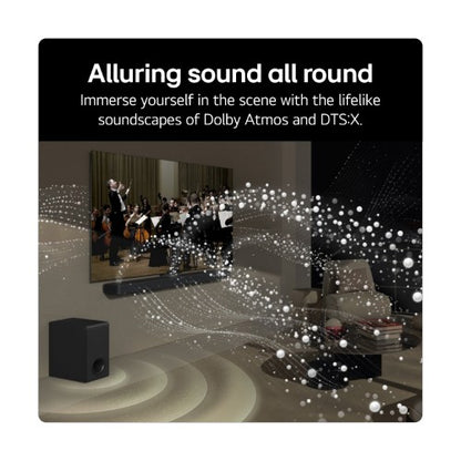 LG US70TY Black 3.1.1 channels 400 W