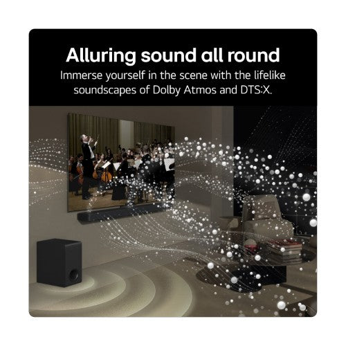 LG US70TY Black 3.1.1 channels 400 W