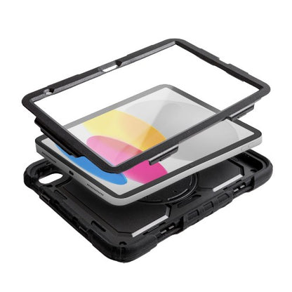 Techair TAXIPF069v2-S iPad 10th & (A16) 11th generation military grade rugged case with shoulder strap.