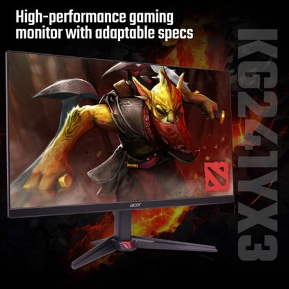 Acer KG1 Nitro KG241YX3 - 23.8" Full HD (1920x1080), 200Hz, 0.5ms, ZeroFrame, HDR10, FreeSync Premium Gaming Monitor
