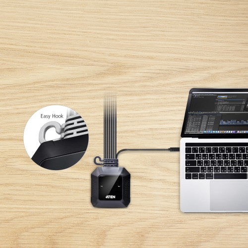 ATEN CS52DP KVM switch Black