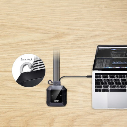 ATEN CS52DP KVM switch Black