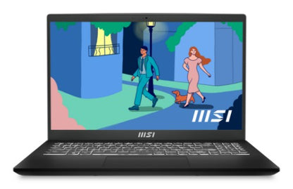 MSI Modern 15 B12M-026UK Intel® Core™ i7 i7-1255U Laptop 39.6 cm (15.6") Full HD 8 GB DDR4-SDRAM 256 GB SSD Wi-Fi 6 (802.11ax) Windows 11 Home Black