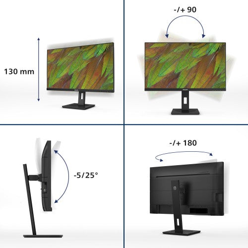 Philips 3000 series 27B1U3900/00 computer monitor 68.6 cm (27") 3840 x 2160 pixels 4K Ultra HD LCD Black