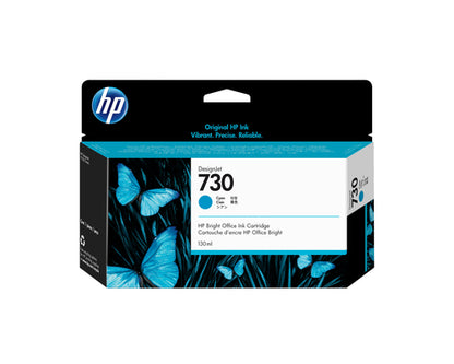HP P2V62A/730 Ink cartridge cyan 130ml for HP DesignJet T 1600/1700/940