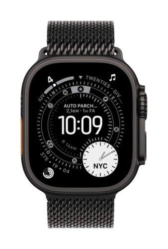 Apple 49mm Black Titanium Milanese Loop - Medium