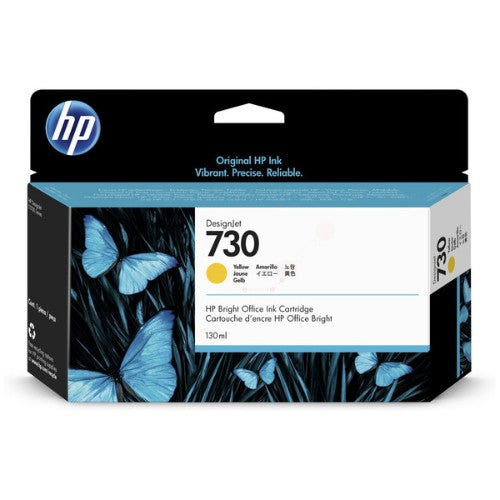 HP P2V64A/730 Ink cartridge yellow 130ml for HP DesignJet T 1600/1700/940