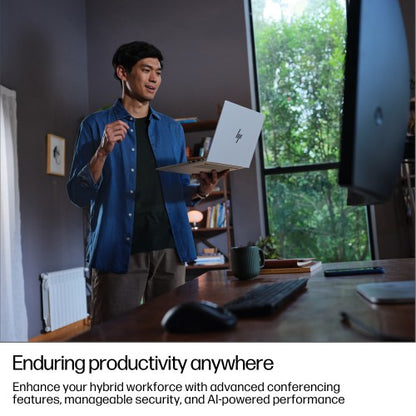 HP EliteBook 8 G1i 14 inch Notebook AI PC Wolf Pro Security Edition Intel Core Ultra 5 225U Laptop 35.6 cm (14") WUXGA 16 GB DDR5-SDRAM 512 GB SSD Wi-Fi 6E (802.11ax) Windows 11 Pro Silver