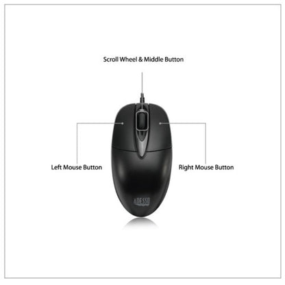 Adesso iMouse M6C-TAA mouse Office Ambidextrous USB Type-C Optical 1200 DPI