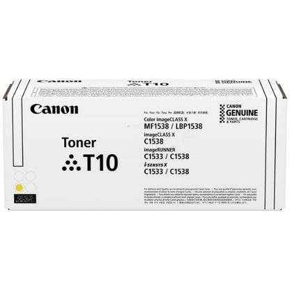 Canon 4563C001/T10 Toner cartridge yellow high-capacity, 10K pages ISO/IEC 19752 for Canon X C 1533