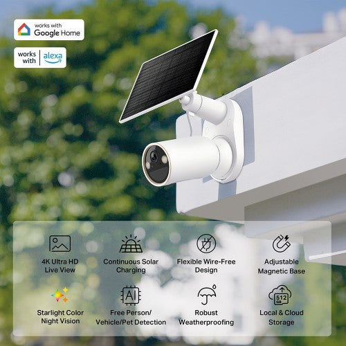 TP-Link Tapo Solar-Powered Security Camera Kit 1 × C460, 1 × A201