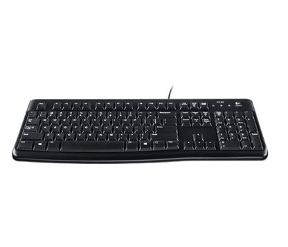Logitech Desktop MK120 keyboard Mouse included USB QWERTZ German Black