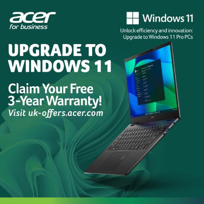 Acer TravelMate P6 14 AI TM P6 U7-256V 16GB 512GB 14" W11P Intel Core Ultra 7 Laptop 35.6 cm (14") WQXGA+ LPDDR5x-SDRAM SSD Wi-Fi 7 (802.11be) Windows 11 Pro Black